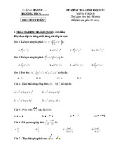 Đề thi học kỳ 1 môn Toán lớp 8 năm học 2024 - 2025 - Đề số 3 | Bộ sách Cánh diều