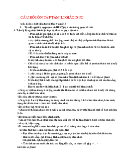 Đề cương tâm lý học giáo dục | Đại học Sư Phạm Hà Nội