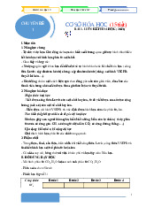 Chuyên đề Hóa học 10 CTST: Liên kết và Hình học phân tử Môn Hóa học | Trường Đại học Huế