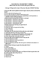 Ngân Hàng Câu Hỏi Trắc Nghiệm Môn Pháp Luật Đại Cương | Đại học Thương Mại