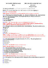 Đề thi thử tốt nghiệp THPT 2025 môn Hóa bám sát đề minh họa - Đề 19