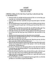 Đề cương môn Luật ngân hàng- Trường Đại học lao động -  xã hội.