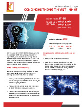 Chương trình đào tạo Công nghệ thông tin Việt - Nhật - Đại học Bách Khoa Hà Nội