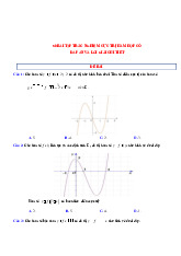 Ngân hàng câu hỏi trắc nghiệm cực trị hàm hợp | môn toán| trường Đại học Huế