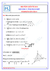 Đề cương môn giải tích - Trường Đại học bách khoa - Đại học đà nẵng.