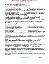 Đề cương ôn tập học kì I -năm học 2020- 2021 môn Vật lý lớp 8