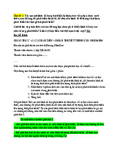 Kinh tế phát triển môn Quản trị kinh doanh | Trường Đại học Kinh doanh và Công nghệ Hà Nội