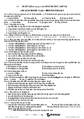Ngân hàng câu hỏi trắc nghiệm | Di truyền học |Trường Đại học Y Dược, Đại học Quốc gia Hà Nội