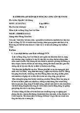 Cảm Nhận Cá Nhân Về Môn Lịch Sử Đảng Cộng Sản Việt Nam | Lịch sử đảng | Trường Đại học Kinh tế Thành phố Hồ Chí Minh
