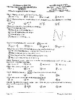 Đề kiểm tra HK1 Toán 12 năm học 2017 – 2018 trường THPT chuyên Lê Quý Đôn – Quảng Trị