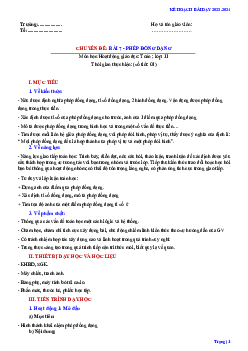 Bài 7: Phép đồng dạng | Giáo án Chuyên đề Toán 11 Kết nối tri thức