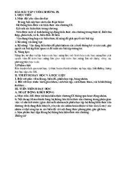 Bài tập cuối chương IX | Bài giảng  Toán 6 | Kết nối tri thức