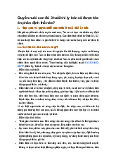 Quyền nuôi con đủ 3 tuổi khi ly hôn sẽ được tòa án phân định thế nào?