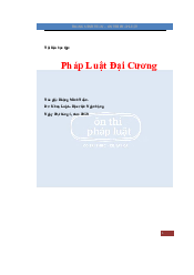 Tài liệu học tập môn Pháp luật đại cương