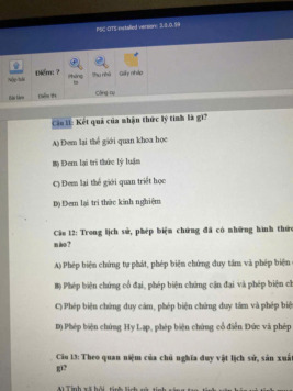 Bài tập trắc nghiệm triết học | Trường Đại học Kinh tế quốc dân