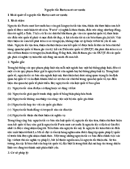 Nguyên tắc Pacta sunt servanda học phần Xã hội học pháp luật của trường đại học Luật Hà Nội