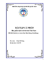 Di tích lịch sử văn hoá Chùa Thiên Hương (Chùa Hương) | Bài tập cá nhân môn Nghiên cứu khoa học