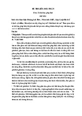 Đề thi giữa học phần môn Xã hội học  | Trường đại học Mở Hà Nội