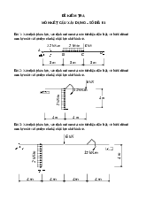 Đề kiểm tra thử kết cấu xây dựng 1 - Kết cấu Xây dựng | Trường Đại học Kiến trúc Hà Nội