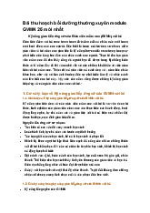 Bài thu hoạch bồi dưỡng thường xuyên module GVMN 26 mới nhất