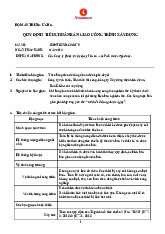 Quy định tiêu chuẩn bàn giao công trình xây dựng | Môn Tổ chức thi công 1 - Đại học Sư phạm Kỹ thuật Thành phố Hồ Chí Minh
