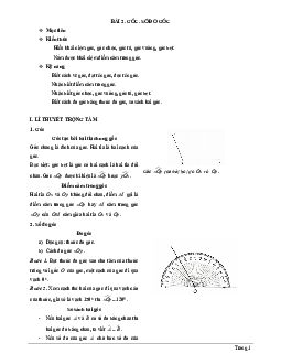 Chuyên đề góc và số đo góc Toán 6