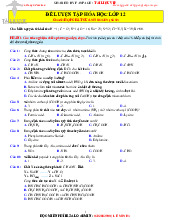 Đề luyện tập Hóa học 12 - Hợp chất của Nitrogen (Số 02)