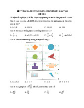 Đề thi giữa học kỳ 2 môn Toán lớp 6 năm học 2024 - 2025 - Đề số 1 | Bộ sách Chân trời sáng tạo