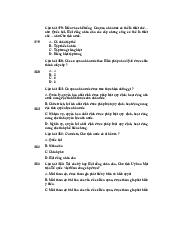 Câu hỏi Chương 6 - Luật hiến pháp | Trường đại học Lao động - Xã hội