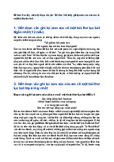 Viết đoạn văn ghi lại cảm xúc của em về một bài thơ lục bát | Ngữ văn lớp 6