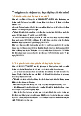 Thời gian xác nhận nhập học đại học là khi nào?