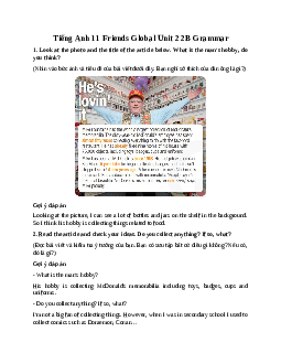 Giải Tiếng Anh 11 Unit 2: 2B Grammar | Friends Global