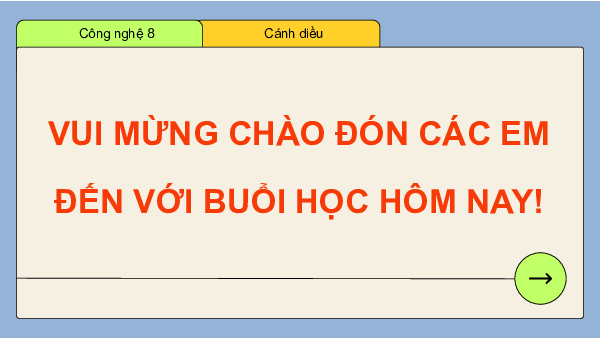 Bài 1: Tiêu chuẩn trình bày bản vẽ kĩ thuật | Bài giảng PowerPoint Công nghệ 8 | Cánh diều