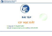 BT 01-1 - Hướng dẫn Giải Bài Tập Cơ Học Đất Mới Nhất. Môn Cơ học môi trường liên tục (UET) | Trường Đại học Công nghệ, Đại học Quốc gia Hà Nội.