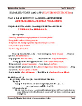 Bài giảng chương 2: Không gian Rn và sơ lược về không gian | Môn toán cao cấp