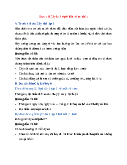 Soạn bài Cây khế lớp 6 | Ngữ Văn 6 Kết nối tri thức