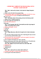 Câu hỏi trắc nghiệm Chương 5 - Pháp luật đại cương | Trường Đại học Phenika