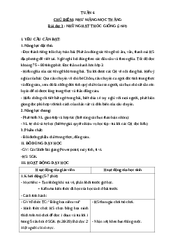 Giáo án Tiếng Việt lớp 4 Tuần 6 | Cánh Diều