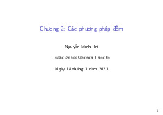 Chương 2 : Các phương pháp đếm | Tài liệu Cấu Trúc Rời Rạc