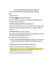 ĐỀ CƯƠNG ÔN TẬP MÔN HỆ QUẢN TRỊ CƠ SỞ DỮ LIỆU | Trường đại học Điện Lực