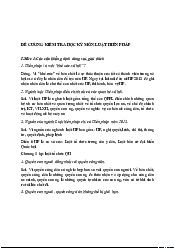 Đề cương kiểm tra học kỳ - Luật Hiến Pháp | Trường Đại học Luật,  Đại học Quốc gia Hà Nội