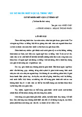 Cơ sở NN học và tiếng Việt