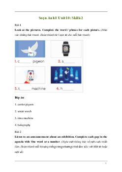 Giải Tiếng Anh 8 Unit 10: Skills 2 | Kết nối tri thức