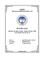 Vai trò của đầu tư đối với mục tiêu tăng trưởng hai con số | Môn Kinh tế đầu tư - Đại học Kinh Tế Quốc Dân