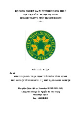 đề tài: minh họa ma trận swot và phân tích swot trong một tình huống cụ thể tại doanh nghiệp môn Quản trị tài chính   | Học viện Nông nghiệp Việt Nam