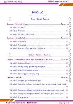 Bài tập Toán 7 học kì 1 – Nguyễn Ngọc Dũng