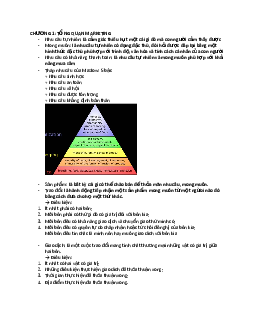 Đề cương ôn tập lý thuyết môn Marketing căn bản | Đại học Kinh tế Quốc dân