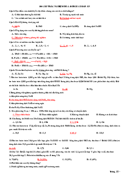 Top 100 câu trắc nghiệm Hóa học lớp 10 học kì II (Có đáp án)