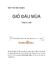 Tập truyện ngắn Gió đầu mùa (Thạch Lam)