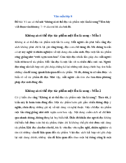 Văn mẫu Ngữ Văn lớp 8: Đoạn văn về ý kiến Không ai có thể đọc tác phẩm một lần là xong | Kết nối tri thức